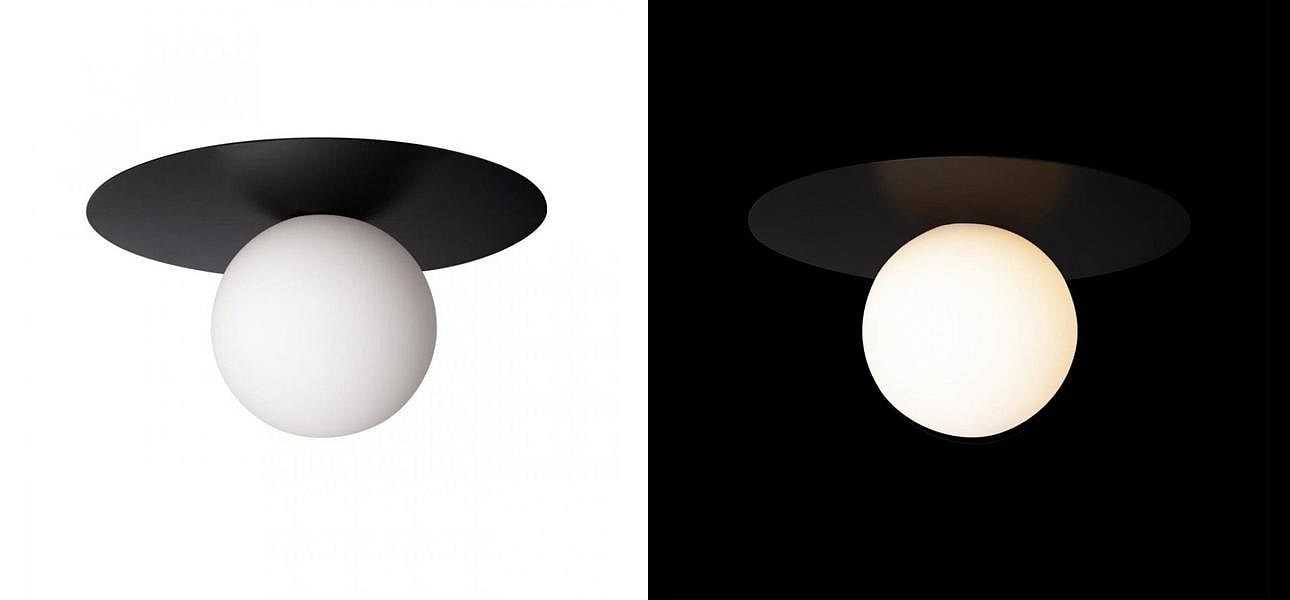 Светильник потолочный MATISSE Black 25 см Светильник потолочный MATISSE Black 25 см - Loft-Concept во Владивостоке