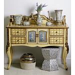 Комод деревянный Illustration of flowers варинант исполнения - 7 | Loft Concept во Владивостоке