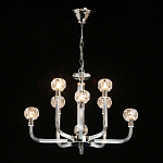 Люстра с 8-ю лампами и гранеными стеклянными плафонами Prism Gala варинант исполнения - 3 | Loft Concept во Владивостоке