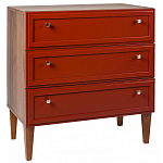 Комод красный из массива бука с 3-мя ящиками Wenge Light варинант исполнения - 1 | Loft Concept во Владивостоке