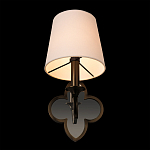 Бра с белым текстильным абажуром и фигурным основанием с зеркальной вставкой Vitorino варинант исполнения - 17 | Loft Concept во Владивостоке