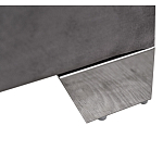 Кровать двуспальная серая с высоким мягким изголовьем Heart of the Bedroom варинант исполнения - 3 | Loft Concept во Владивостоке