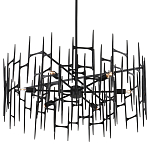 Люстра черная остроконечной формы Black Satin варинант исполнения - 4 | Loft Concept во Владивостоке