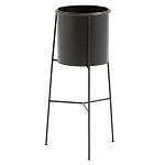 Кашпо из металла Elevated Planters черное варинант исполнения - 1 | Loft Concept во Владивостоке