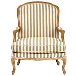 Кресло в полоску в стиле прованс Yvon French Seating Armchair варинант исполнения - 2 | Loft Concept во Владивостоке