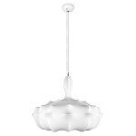 Подвесной светильник с белым фигурным абажуром и мягкими волнистыми краями Cloud Motion  варинант исполнения - 11 | Loft Concept во Владивостоке