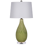 Настольная лампа зеленая грушевидной формы Rich Green Glaze варинант исполнения - 3 | Loft Concept во Владивостоке