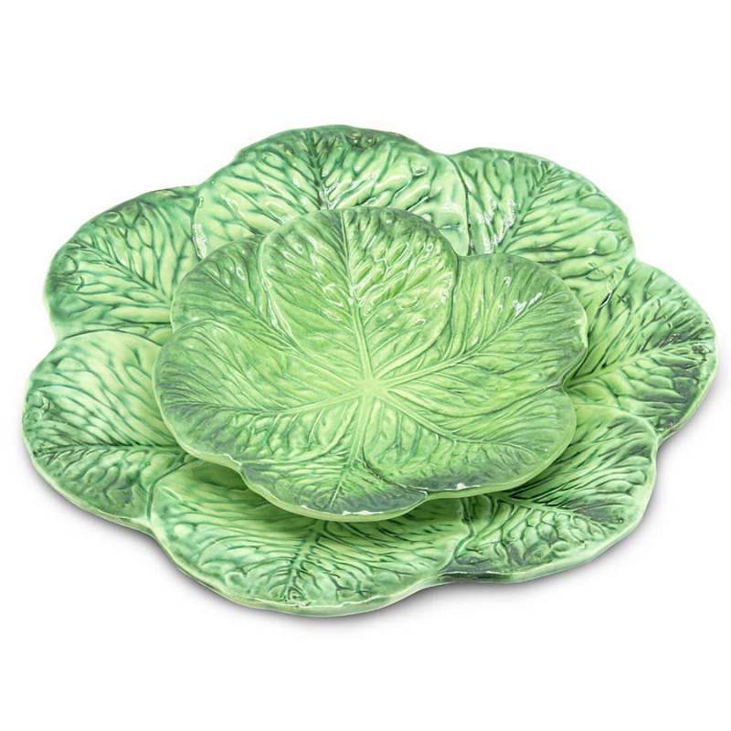 Тарелка Abhika PLATE LEAF CABBAGE Green Зеленый Тарелка Abhika PLATE LEAF CABBAGE Green Зеленый во Владивостоке | Loft Concept