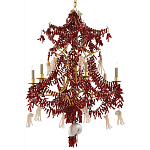 Люстра с декором в виде кораллов и ракушек Corals and Shells Chandelier Red варинант исполнения - 3 | Loft Concept во Владивостоке