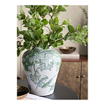 Ваза с зелеными цветочными и птичьими мотивами Vase Inspired by Nature варинант исполнения - 5 | Loft Concept во Владивостоке