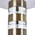 Настольная лампа с цилиндрическим основанием и белым абажуром Crystal Harmony  варинант исполнения - 2 | Loft Concept во Владивостоке