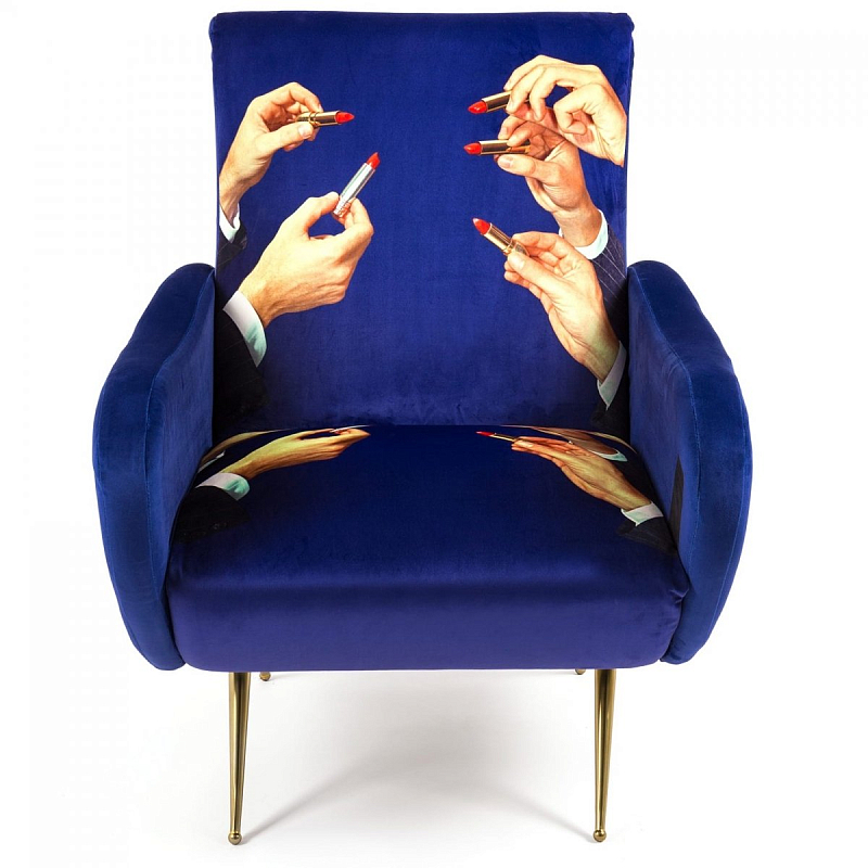 Кресло Seletti Armchair Lipsticks Фиолетовый Латунь во Владивостоке | Loft Concept 