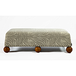 Банкетка Wakonda Gray Zebra с деревянными шариками  варинант исполнения - 2 | Loft Concept во Владивостоке