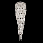 Люстра многоярусная каскадная с хрустальными подвесками Roul Crystal Light варинант исполнения - 1 | Loft Concept во Владивостоке