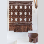 Панно Макраме коричневый цвет  варинант исполнения - 4 | Loft Concept во Владивостоке