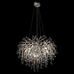 Люстра подвесная с прозрачными стеклянными подвесками в форме капель Диаметр 60 см Droplet Chandelier варинант исполнения - 13 | Loft Concept во Владивостоке