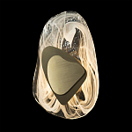 Бра овальное из стекла с золотым элементом Flow Texture  варинант исполнения - 5 | Loft Concept во Владивостоке