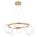 Люстра подвесная кольцевая и изогнутыми светодиодными трубками Luke Lampco Tracer Lamp варинант исполнения - 1 | Loft Concept во Владивостоке