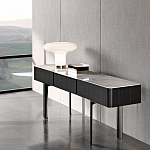 Консоль чёрная с 3-мя выдвижными ящиками Lou варинант исполнения - 2 | Loft Concept во Владивостоке