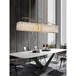 Люстра прямоугольная из фактурного стекла Chandelier Beam варинант исполнения - 2 | Loft Concept во Владивостоке