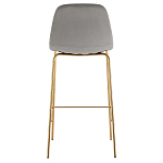 Барный стул на золотистых ножках VENDRAMIN Grey варинант исполнения - 5 | Loft Concept во Владивостоке