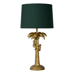 Настольная лампа Пальма Monkeys on a palm table lamp green