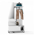 Вешалка настенная белая Strict Lines варинант исполнения - 2 | Loft Concept во Владивостоке