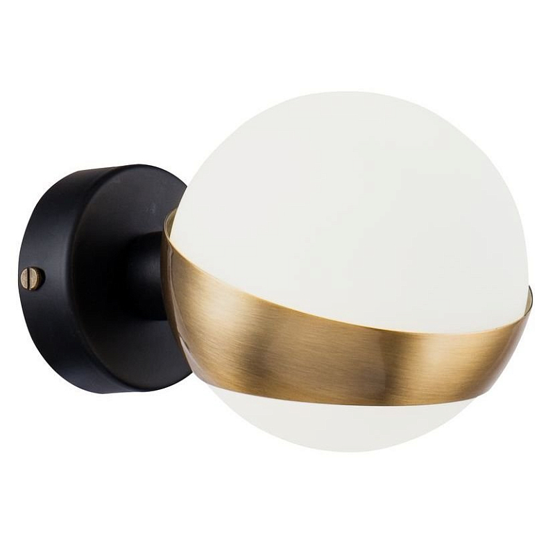 Бра Hold Ball Brass Белый Латунь Черный Бра Hold Ball Brass Белый Латунь Черный во Владивостоке | Loft Concept
