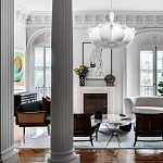 Подвесной светильник с белым фигурным абажуром и мягкими волнистыми краями Cloud Motion  варинант исполнения - 19 | Loft Concept во Владивостоке