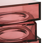 Стол журнальный в форме кубов Acrylic Furniture Lumina Crimson Clarity варинант исполнения - 3 | Loft Concept во Владивостоке