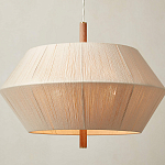 Люстра из дуба с веревчатым абажуром Rope Oak Chandelier варинант исполнения - 2 | Loft Concept во Владивостоке