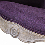 Кресло низкое в стиле прованс Louis French Armchair purple flax варинант исполнения - 4 | Loft Concept во Владивостоке