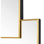 Золотое зеркальное панно из зеркальных квадратов Overlapping варинант исполнения - 1 | Loft Concept во Владивостоке