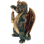 Часы в виде дракона Green Dragon with Clock варинант исполнения - 4 | Loft Concept во Владивостоке