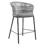 Стул барный с декоративным плетением на спинке и подлокотниках Chair Weave варинант исполнения - 2 | Loft Concept во Владивостоке