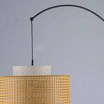 Торшер с декоративным поясом из плетеного бамбука Biuloggicu варинант исполнения - 7 | Loft Concept во Владивостоке