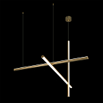 Люстра с 3-мя  пересекающимися цилиндрическими плафонами на тонких тросах Trumpet tube варинант исполнения - 5 | Loft Concept во Владивостоке