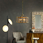 Подвесной светильник в форме фонаря коричневый Brown Eco Lantern варинант исполнения - 2 | Loft Concept во Владивостоке