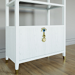 Стеллаж со стеклянными полками Elsa Dreams White варинант исполнения - 2 | Loft Concept во Владивостоке