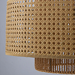 Подвесной светильник с абажуром из плтеного бамбука Light Inside the Cell варинант исполнения - 8 | Loft Concept во Владивостоке