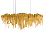 Люстра подвесная с металлическими дугами и длинными цепочками 115 см Atlantis Chain варинант исполнения - 8 | Loft Concept во Владивостоке