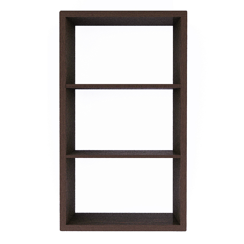 Полка-модуль для книг Primo длина 72 Темный дуб Древесина Черный во Владивостоке | Loft Concept 