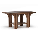 Стол кофейный деревянный с арочным основанием Arch Passage варинант исполнения - 1 | Loft Concept во Владивостоке