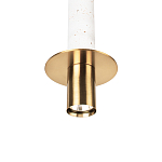 Подвесной светильник с узким цилиндрическим плафоном и золотым металлическим декором Concrete Pipe варинант исполнения - 15 | Loft Concept во Владивостоке