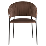 Стул в велюре коричневого цвета Horizon варинант исполнения - 2 | Loft Concept во Владивостоке