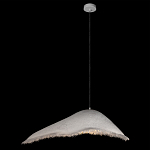 Подвесной светильник с асимметричным волнообразным абажуром и фактурной бахромой по краю Tactile Line варинант исполнения - 9 | Loft Concept во Владивостоке