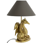 Настольная лампа с абажуром Дракон Golden Dragon Lamp Brown варинант исполнения - 2 | Loft Concept во Владивостоке