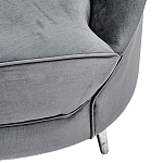 Диван с мягкой обивкой из ткани серый Ethan Sofa варинант исполнения - 3 | Loft Concept во Владивостоке