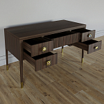 Письменный стол с 4-мя ящиками Elsa Dreams Walnut варинант исполнения - 2 | Loft Concept во Владивостоке