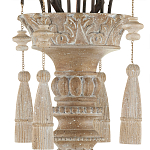 Люстра с состаренными резными элементами Big Graceful Profile варинант исполнения - 3 | Loft Concept во Владивостоке
